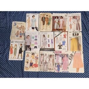 Vtg Lot (14) CUT Women's Sz 10-20 Simplicity McCalls Butterick Sewing Patterns